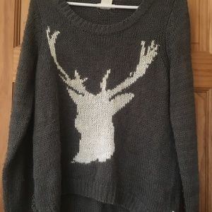 Billabong Knit Sweater with Antler Silhouette M